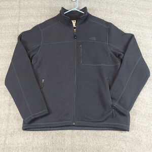 The North Face Gordon Lyons Classic Full Zip Jacket Men's L Blue Fleece Logo